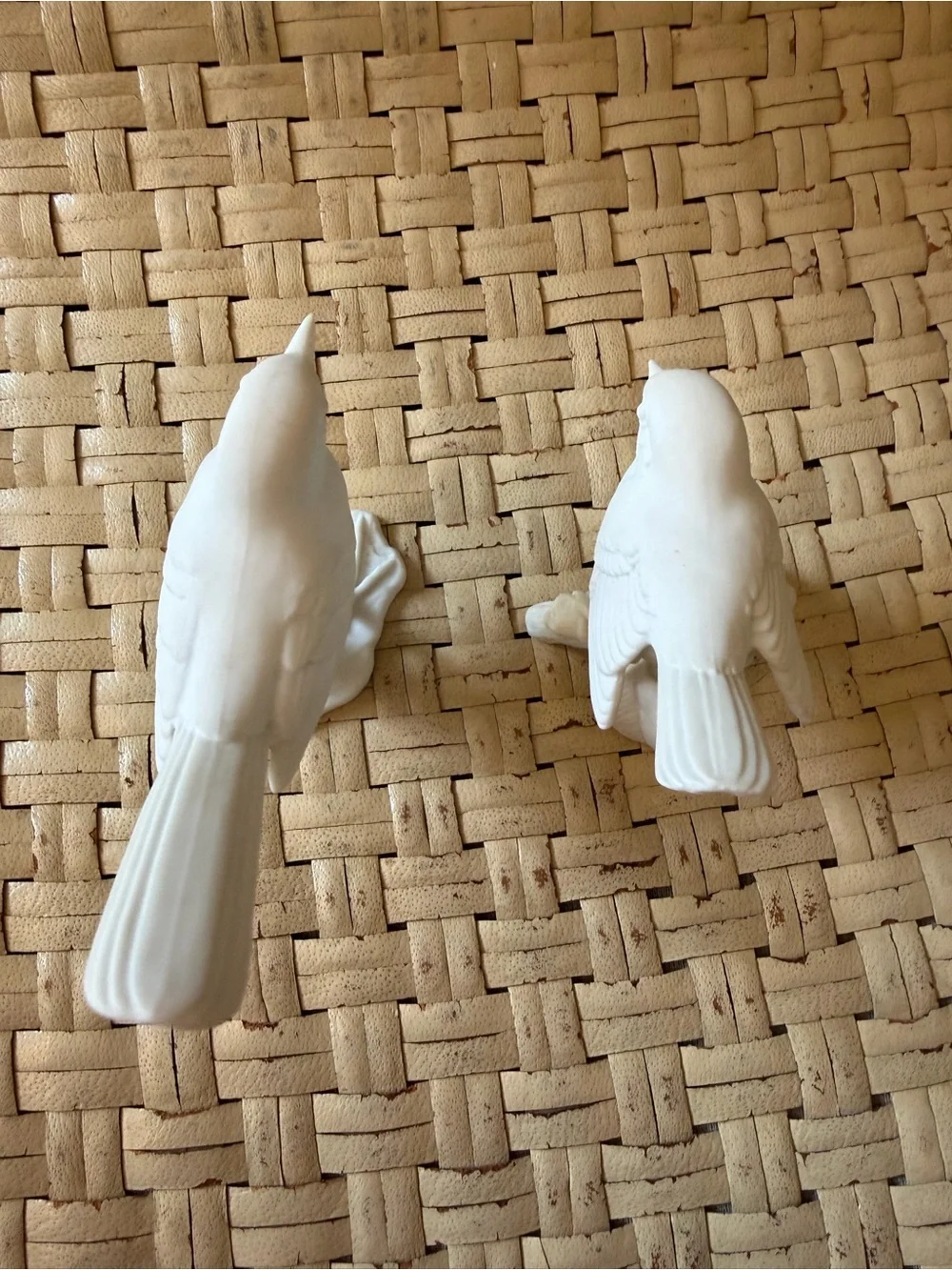 White Bisque Porcelain Bird Kaiser W. Germany Figurine (2) - Perfect
